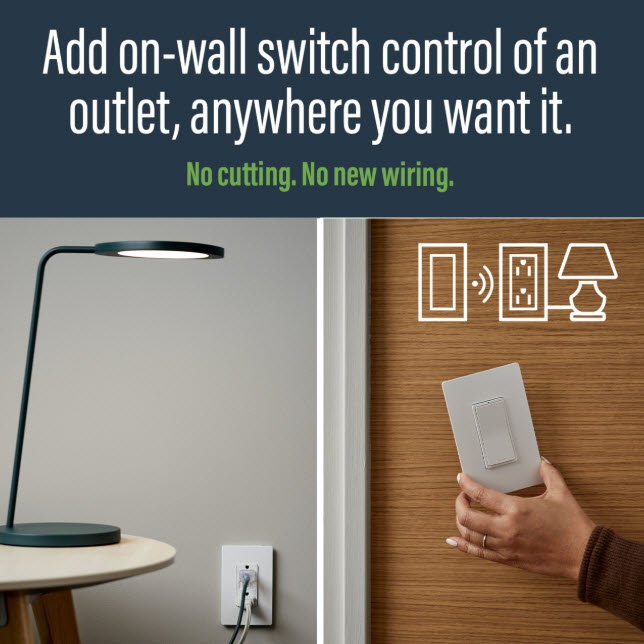 Legrand Radiant Easy Switched 3-Way Outlet Kit, Pass & Seymour, White - 3