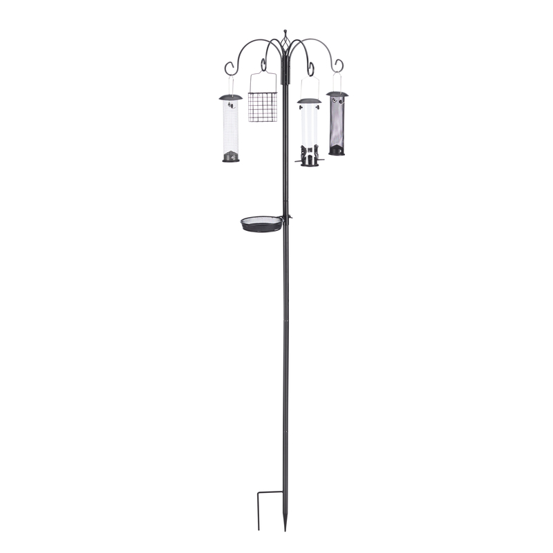 Ultimate Bird Feeding Station, North States, Screened, Suet, Tube, Metal/Plastic, Black - 2