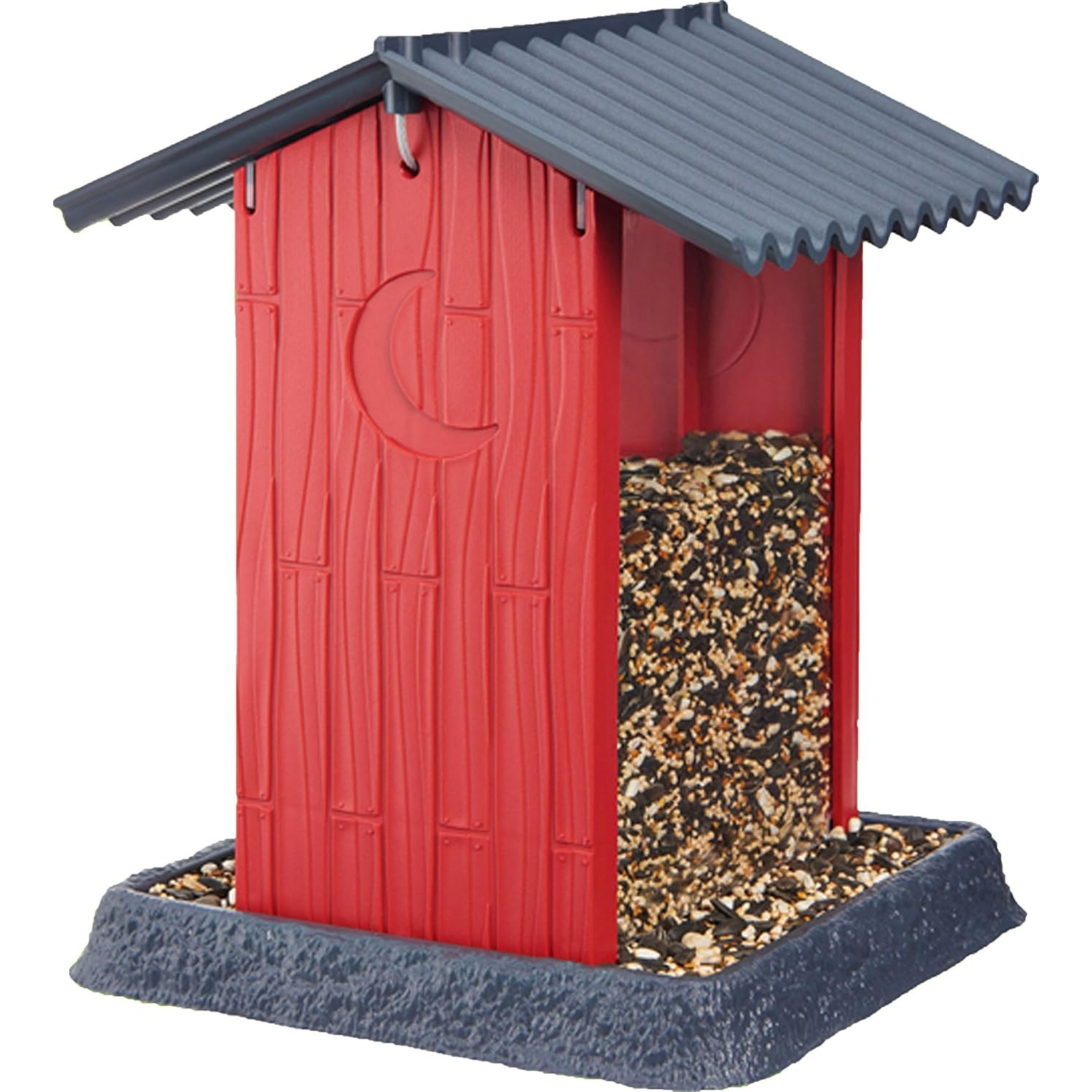 Bird Feeder, North States, Red Shed, 4.25 lb Capacity - 1
