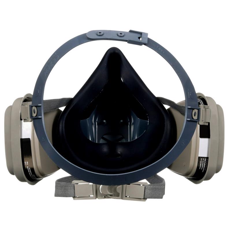 Half Face Respirator, 3M, L Mask, 95 % Filter Efficiency, 6001 OV Cartridge, Blue - 2
