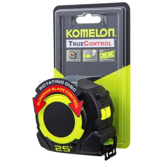 True Control Tape Measure, Komelon, 25 ft L - 3