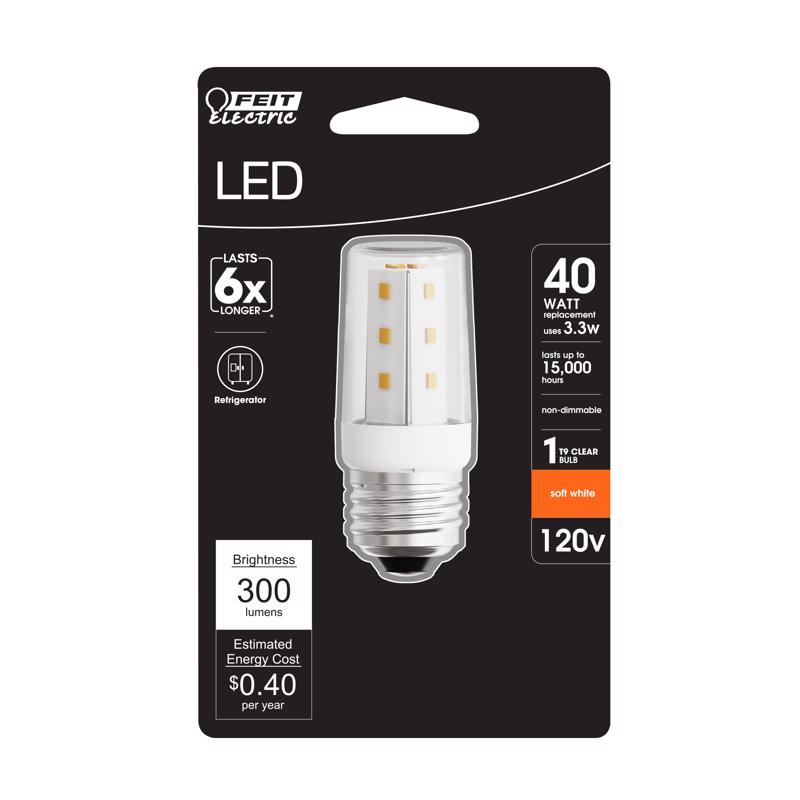 Feit Led Appliance Bulb, Feit Electric, 40 Watt Equivalent, T9, E26, 2700 K - 2