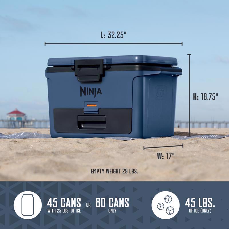 Frostvault Cooler, Ninja, 50 qt, Blue - 2