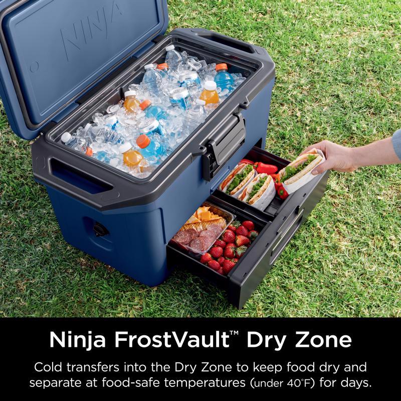Frostvault Cooler, Ninja, 50 qt, Blue - 3