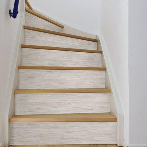 Wallpaper, Brewster, 20.5 in W, Cream Grassweave, Vinyl-Coated Paper, Off-White - 4