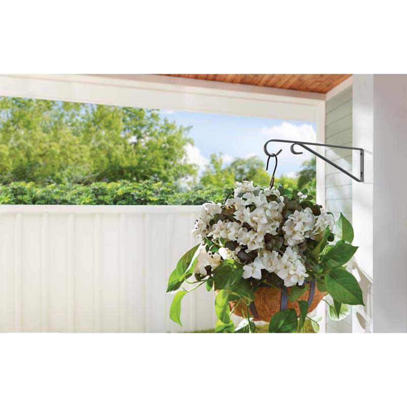 Plant Bracket, Living Accents, 9 in L, Black - 2