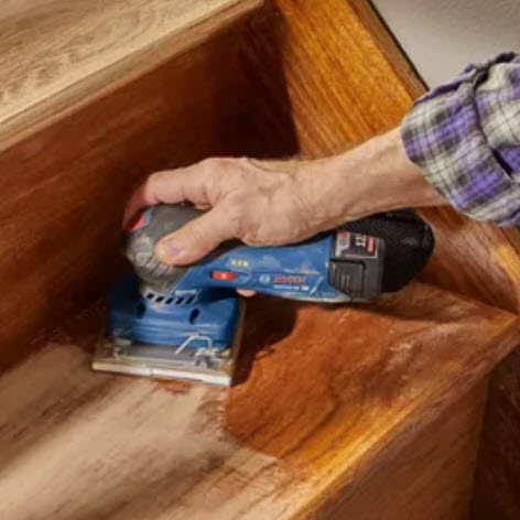 12V Cordless Sheet Orbital Finishing Sander, Bosch, Brushless, Tool Only - 3