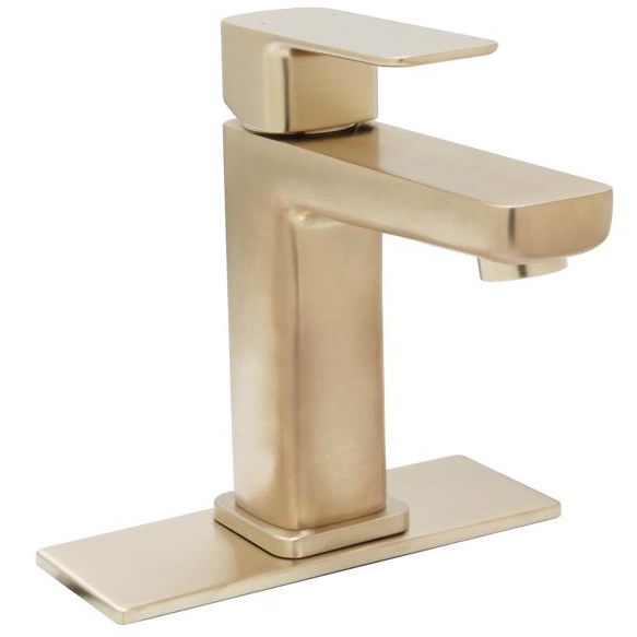 Sevaun Bath Faucet, Huntington Brass, 1-Handle, Satin Brass - 2