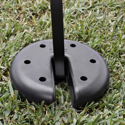 Canopy Weight Plate Set, Quik Shade, 4 pk, 5 lb, Cement/Plastic, Black - 2