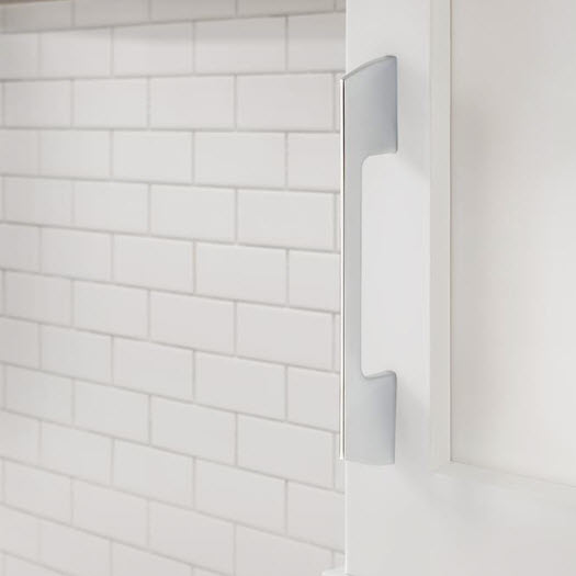 Angle Cabinet Pull, Amerock, 5-1/16 in, Chrome - 2