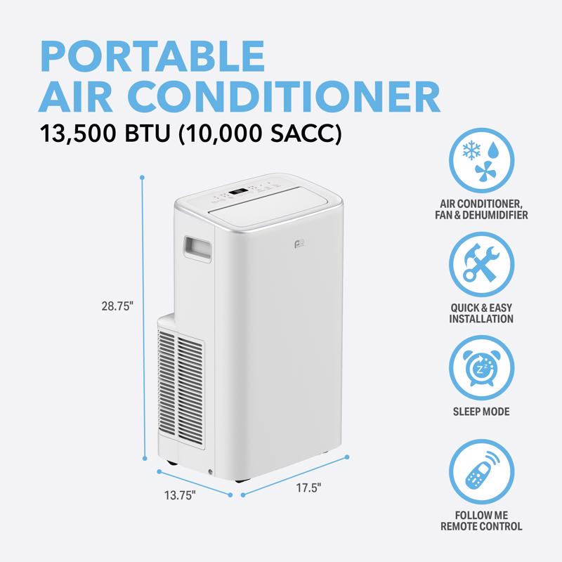 Portable AC Unit, Perfect Aire, Compact, 13500 BTU - 4