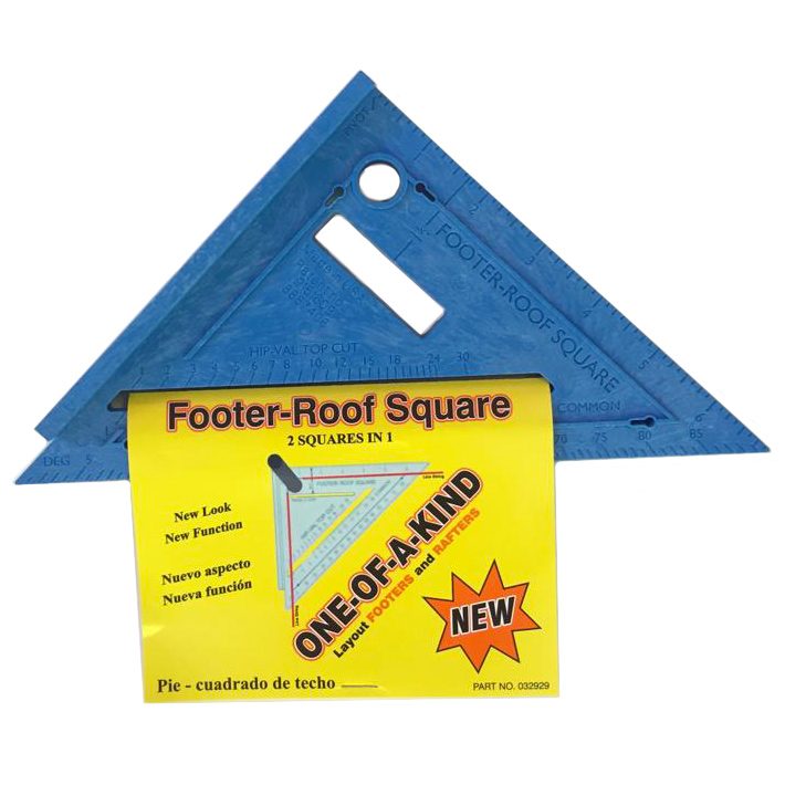Footer & Roof Square, Easy Square, 7 in x 5 in, Plastic - 1