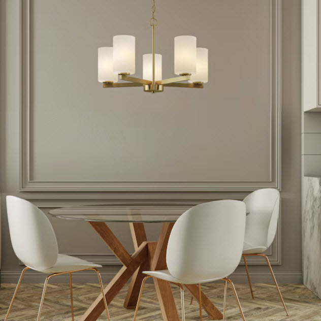 5-Light Chandelier, Quoizel, Vista, Modern/Contemporary, Matte Black - 2