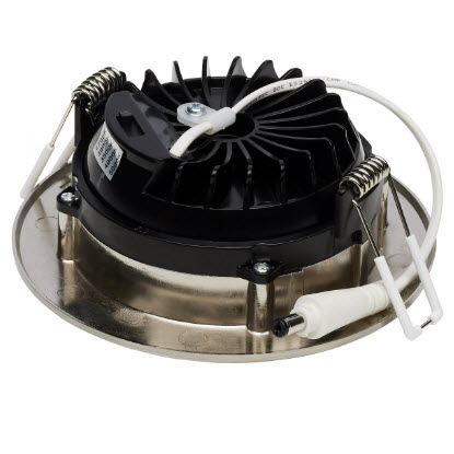 LED Downlight, Satco, Direct Wire, 4 in, CCT Selectable, Gimbaled, Brushed Nickel - 2