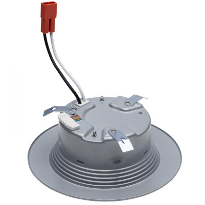 LED Retrofit Downlight, Satco, 4 in, 6.7 Watt, CCT Selectable, Brushed Nickel - 2