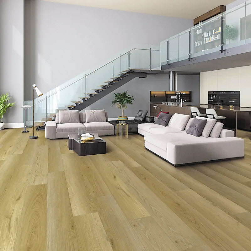 Luxury Vinyl Flooring, Wanke Cascade, Prime Colossal, 9 in w x 72 in L Planks, Kodiak, 17.44 sq-ft per Box - 2