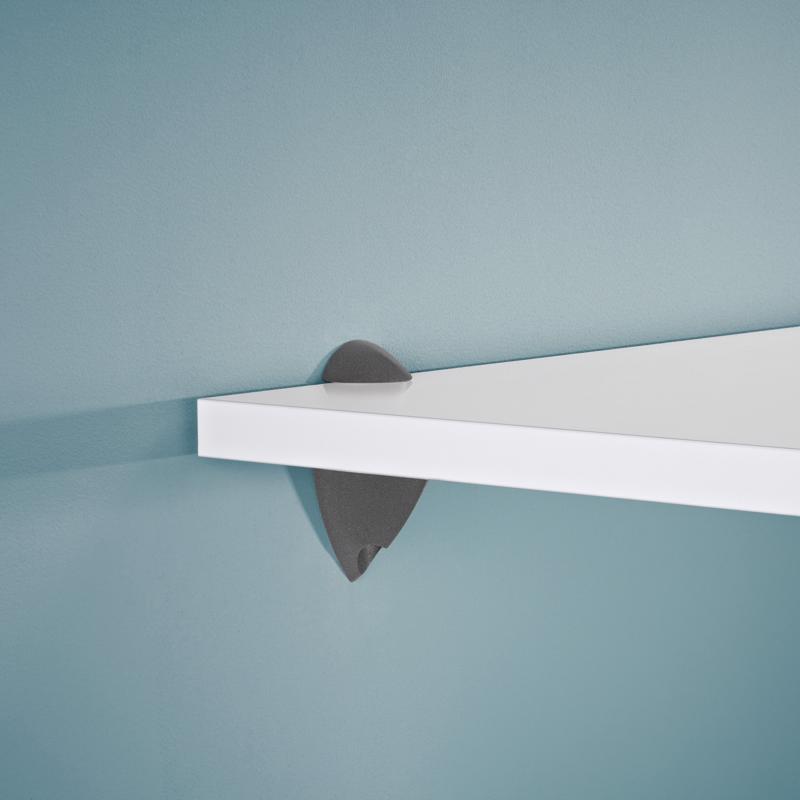 2-Pack Shelf Brackets, Dolle, Splash, Antracite, For 1 in Shelves - 2