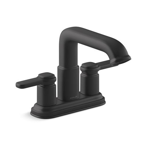 Bath Faucet, Kohler, Envelu, 2-Handle, Matte Black - 1