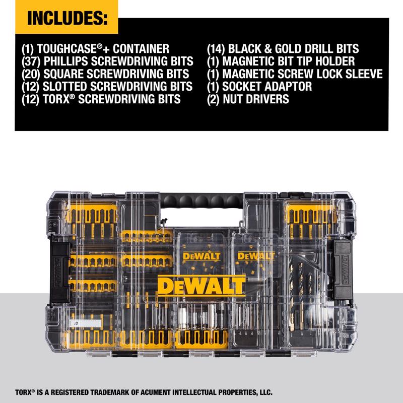 Drill & Drive Set, DeWALT, Elite, FLEXTORQ, 100 pk - 2