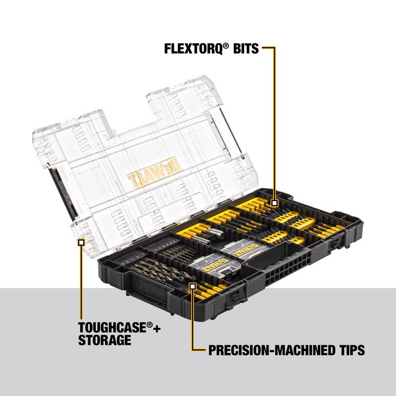 Drill & Drive Set, DeWALT, Elite, FLEXTORQ, 100 pk - 3