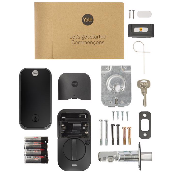 Electronic Keypad Deadbolt, Yale, Assure, WiFi Compatible, Biometric Unlock, Matte Black - 3