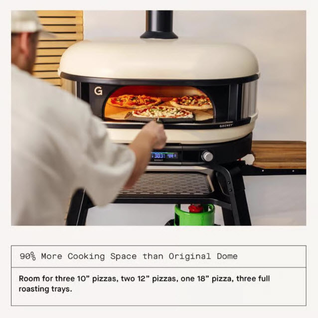 Pizza Oven, Gozney, Dome XL, Propane Gas/Wood, Off-Black - 1