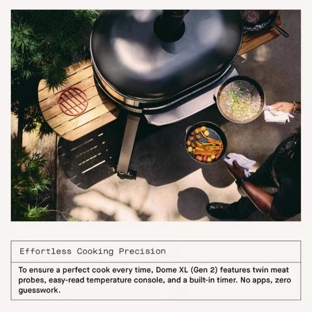 Pizza Oven, Gozney, Dome XL, Propane Gas/Wood, Off-Black - 3