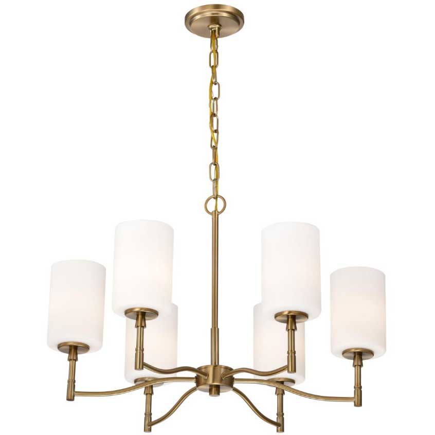 Chandelier, Nuvo Lighting, Liam, 6-Light, Gold - 2