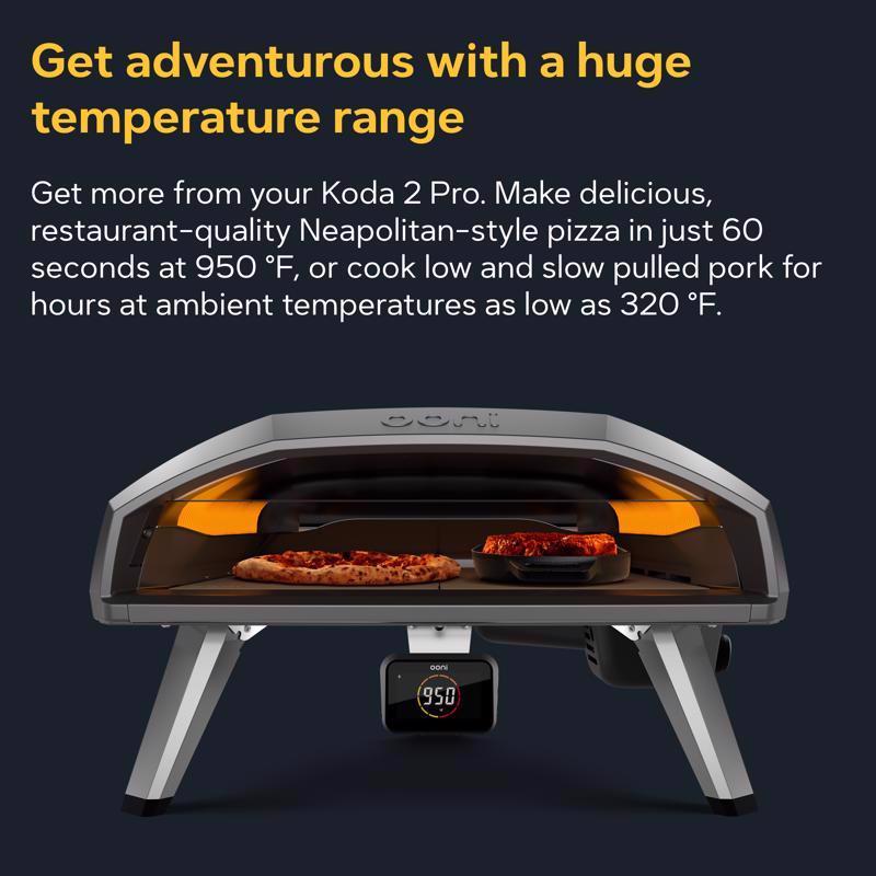 Gas Pizza Oven, Ooni, Koda 2, 18 in W Cooking Area - 2