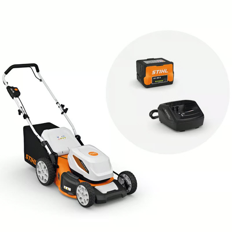 Cordless Lawn Mower, Stihl, 36V, Self-Propelled, 20 in Cut, Includes Battery & Charger - 2