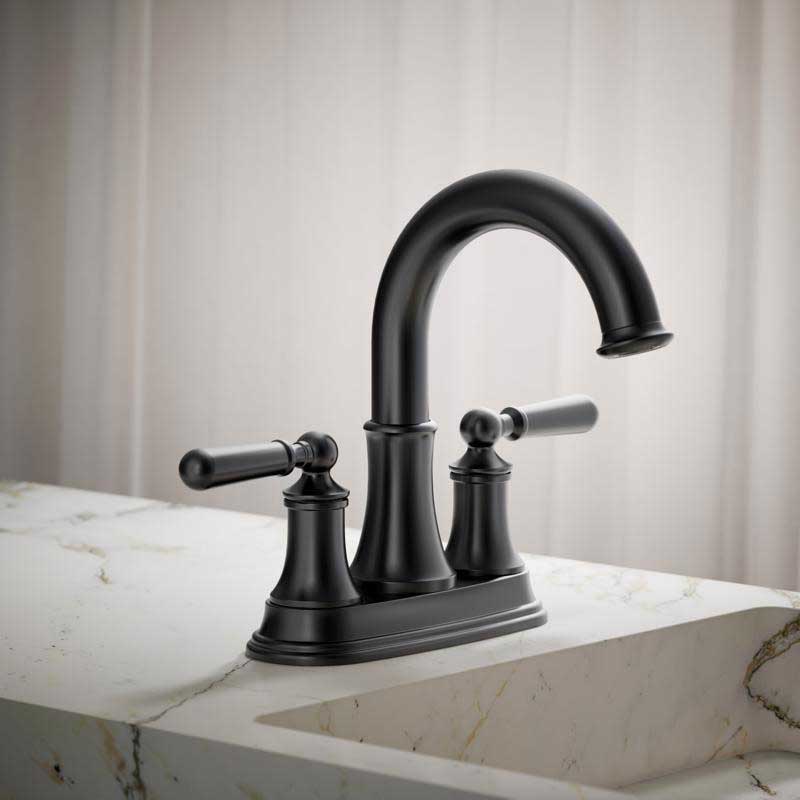 Bath Faucet, Kohler, Facile, 2-Handle, Matte Black - 3