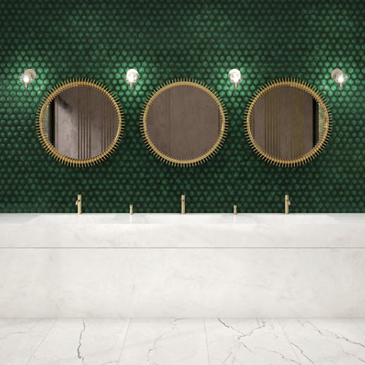 Mosaic Tile, daltile, Artefino Jewel, Emerald - 2