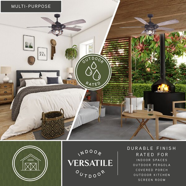 Ceiling Fan, Vaxcel, Barnes, 54 in Diameter, Matte Black - 3