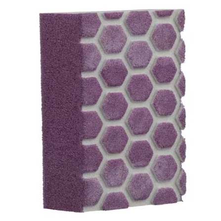 3-in-1 Sanding Sponge, Pro Grade Precision, 4-1/2 in L, 2-1/2 in W, 80 Grit, Coarse - 1