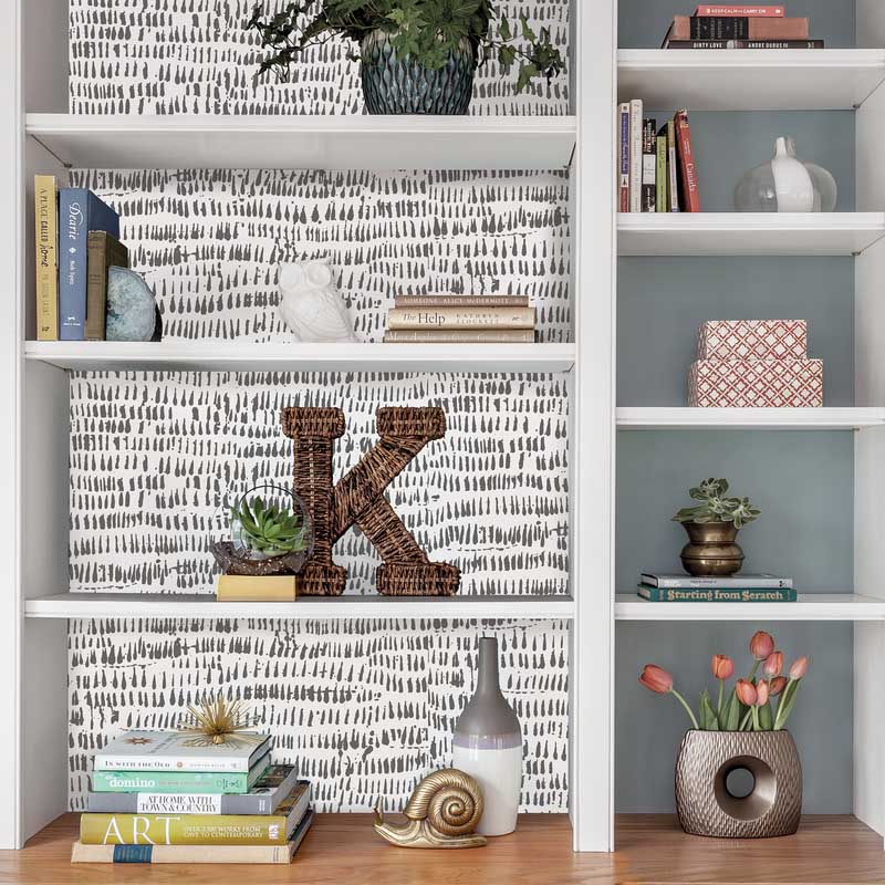 Peel & Stick Wallpaper, Brewster, Kylver, Gray/White - 2