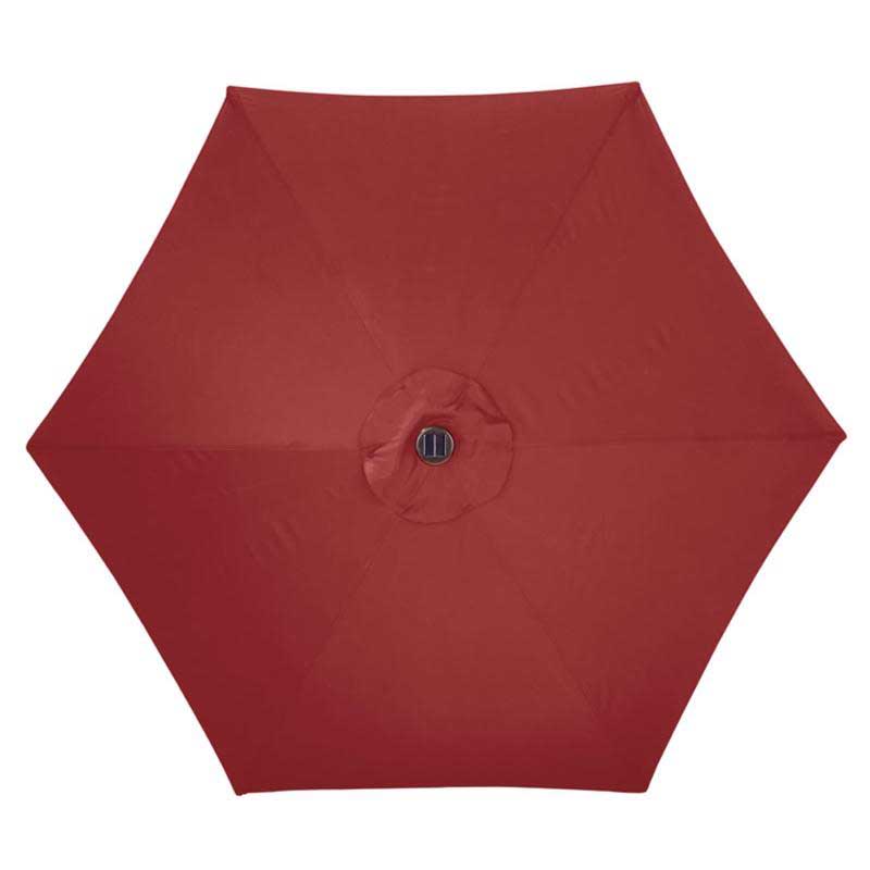Patio Market Umbrella, 9 ft Dia, Red - 1