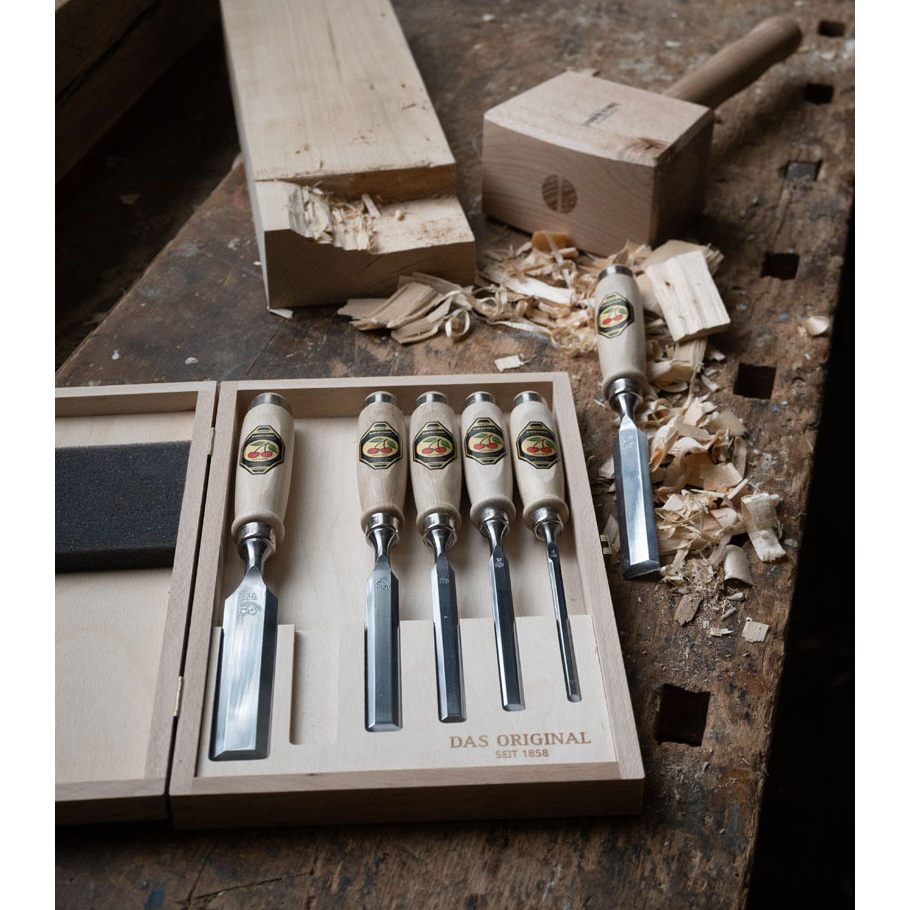 Chisel Set, Robert Larson Company, 6-Piece, Steel, Polished - 2
