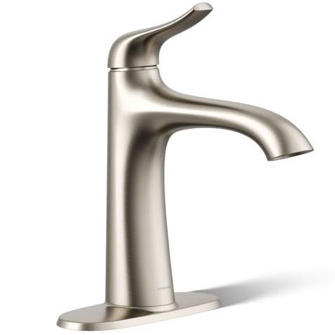 Single-Handle Bath Faucet, Sterling, Endusk, 4 in, Brushed Nickel - 1
