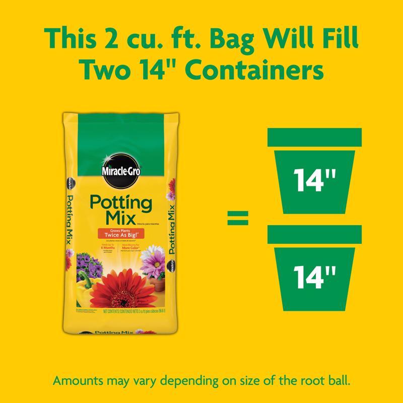 Potting Soil Mix, Miracle-Gro, Solid, 2 cu-ft Package - 4