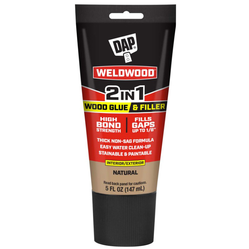 Wood Glue & Filler, Weldwood, Natural, 2-in-1, 5 oz - 1