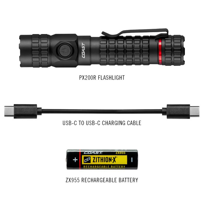 Rechargeable Flashlight, Coast, 2000 Lumens - 2