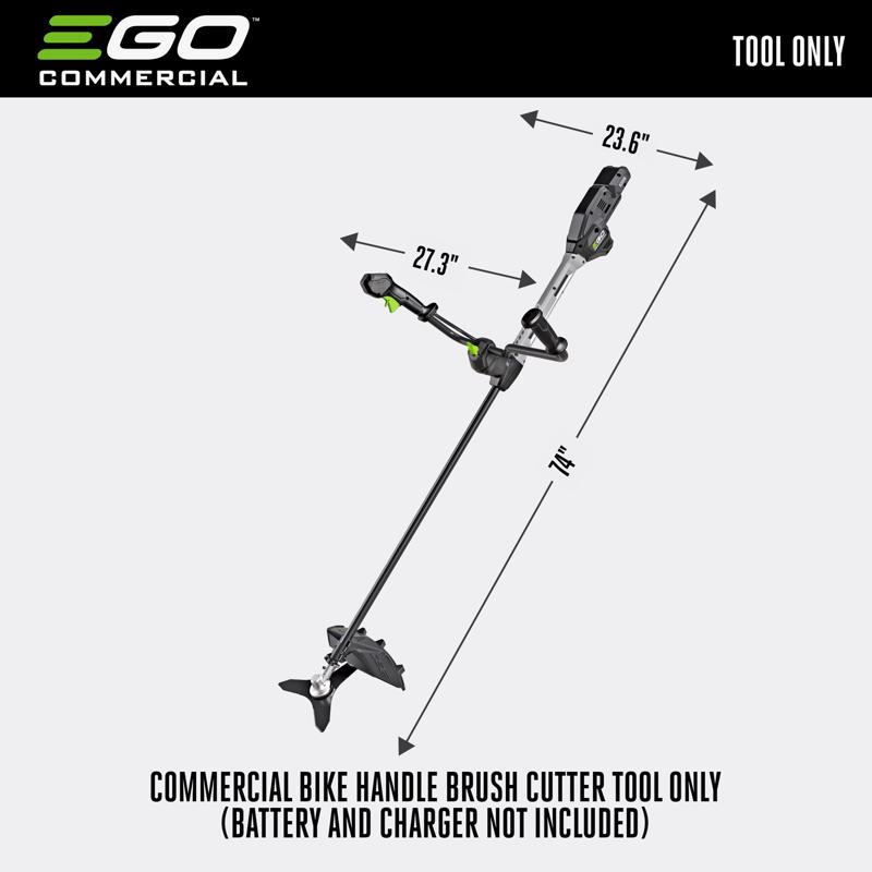 Brush Cutter, EGO, 35 cc Engine Displacement, 17-1/2 in Cutting Capacity, Gas - 2