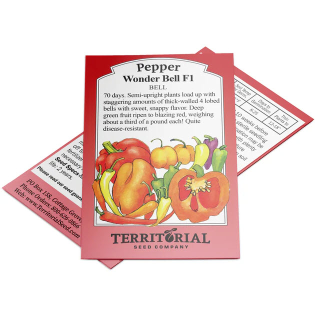 Territorial Seed Company Wonder Bell Pepper Seed - Thumbnail 2
