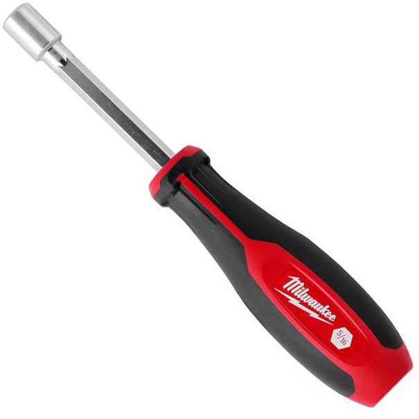 Nut Driver, Milwaukee, 5/16 in Drive, 7 in L - 1