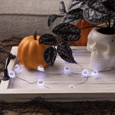 Micro Ghost Lights, Halloween, LED, 15 ct - 2