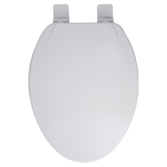 Toilet Seat, OakBrook Collection, Rockford, Elongated, Wood, White - 2