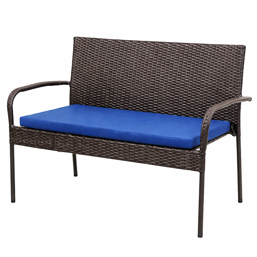 Stackable Wicker Bench, Prestige Patio, Brown - 1