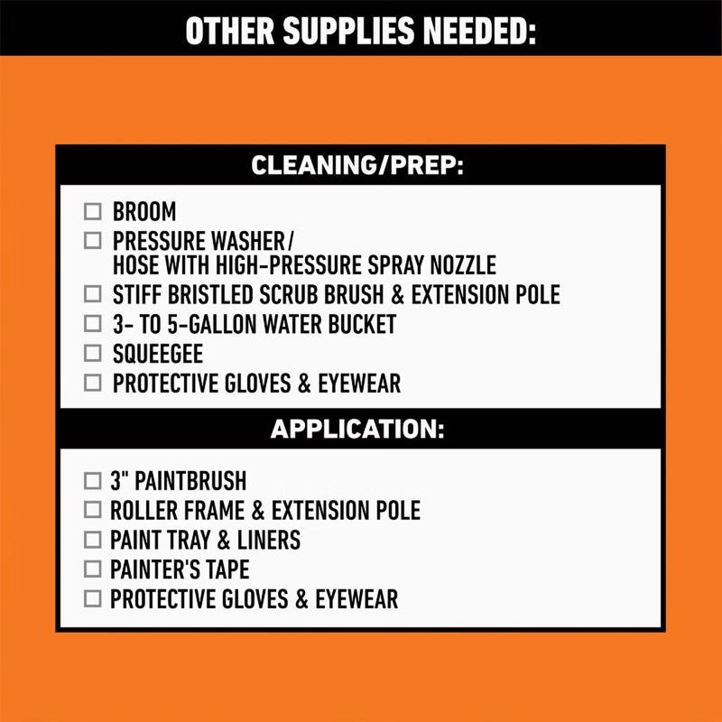 Garage Floor Coating Kit, Gorilla, High-Gloss, Gray - 2