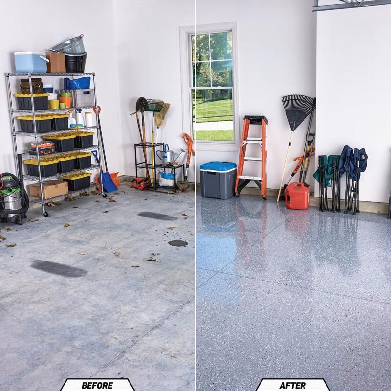 Garage Floor Coating Kit, Gorilla, High-Gloss, Gray - 3