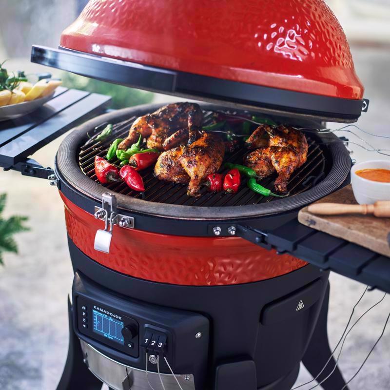 Charcoal Grill/Smoker, Kamado Joe, Konnected Joe Digital Grill, Wifi, 18 in - 2